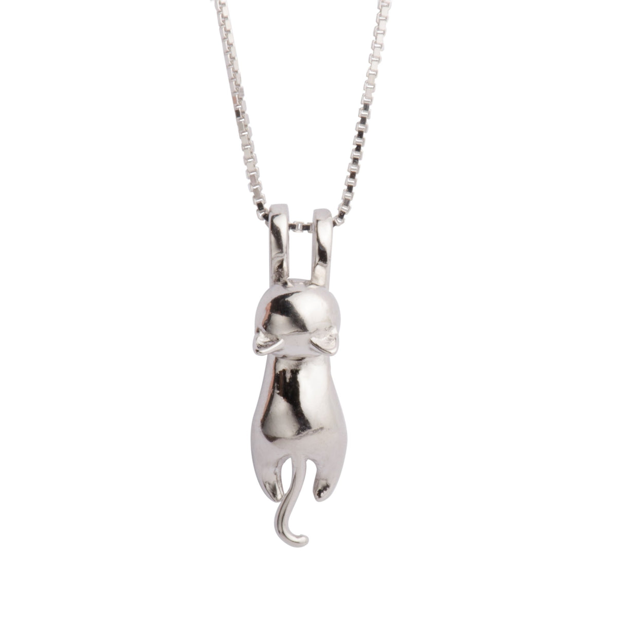 Hanging Cat Pendant Necklace