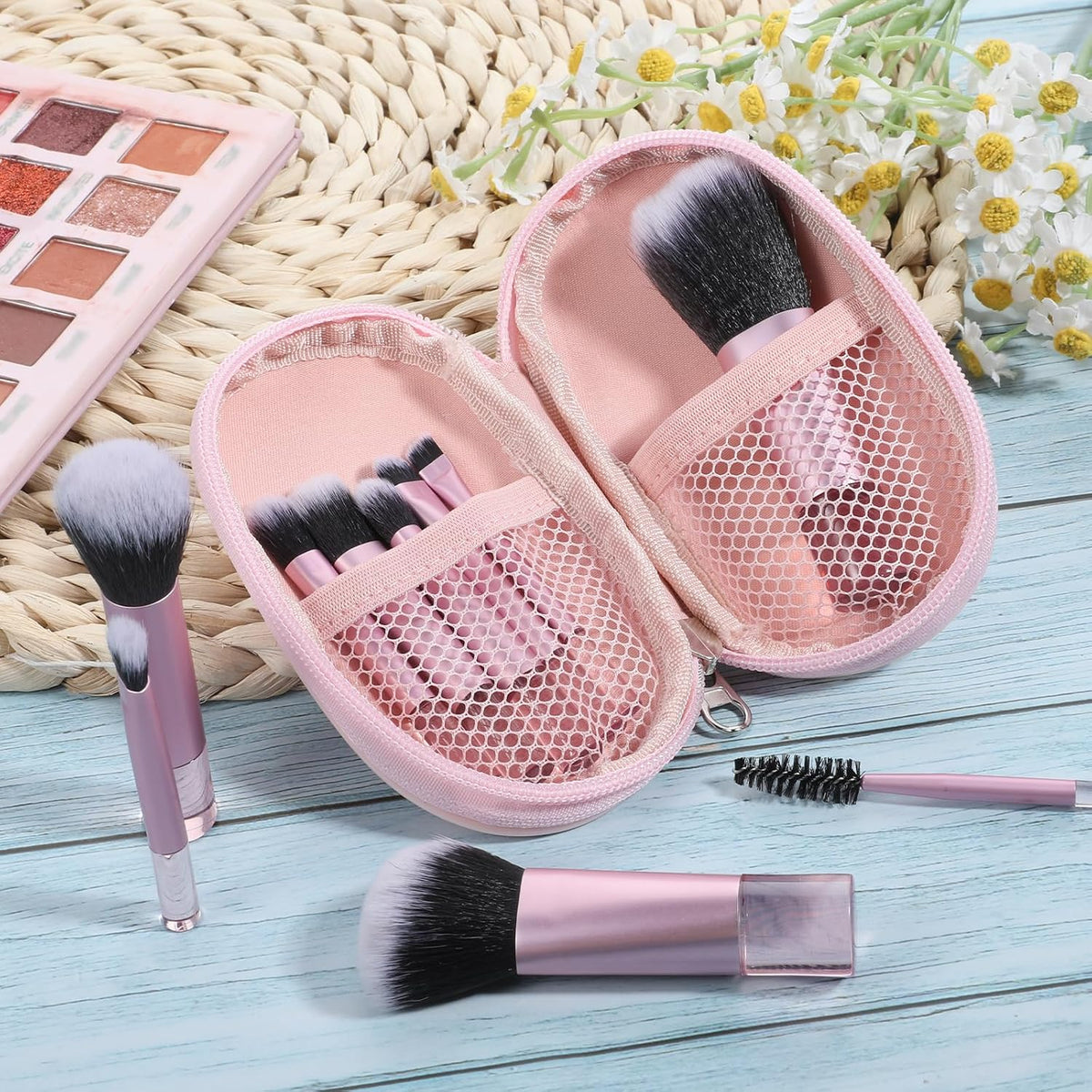 10pc Mini Travel Makeup Brush Set