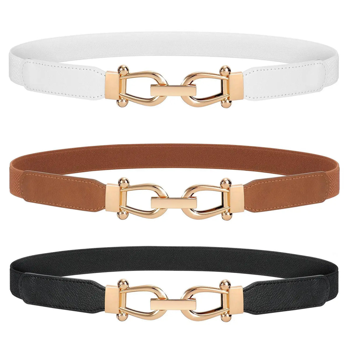 Retro Slim Stretch Waist Belt Set