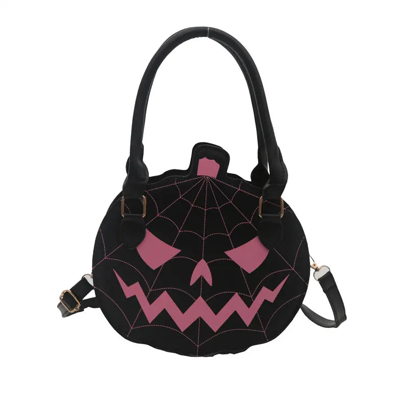 Halloween Spiderweb Pumpkin Handbag