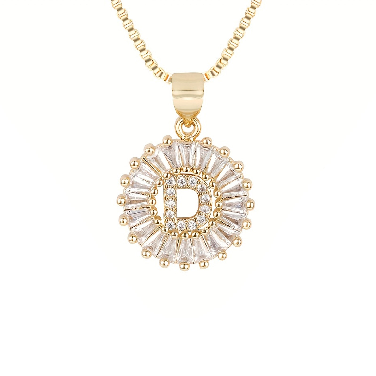 Circle Initial Necklace