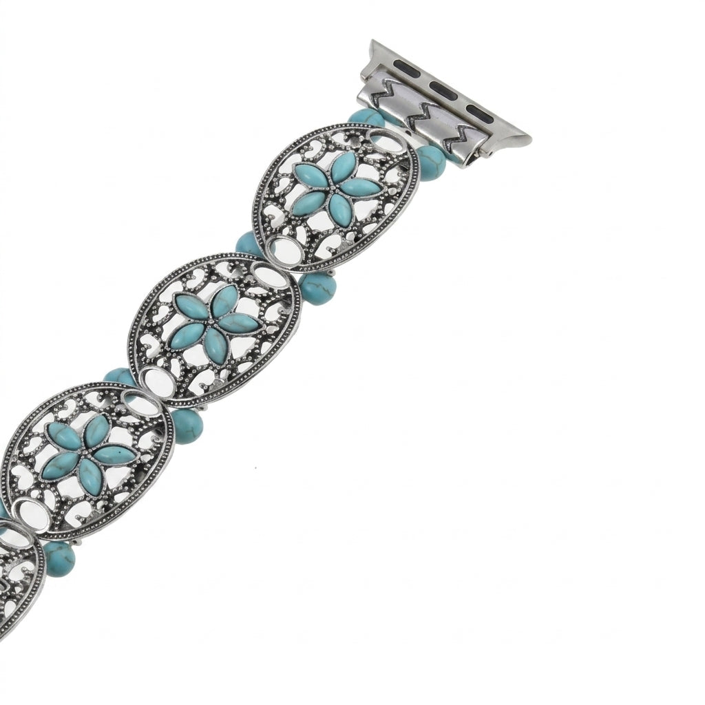 Turquoise Floral Smart Watch Band