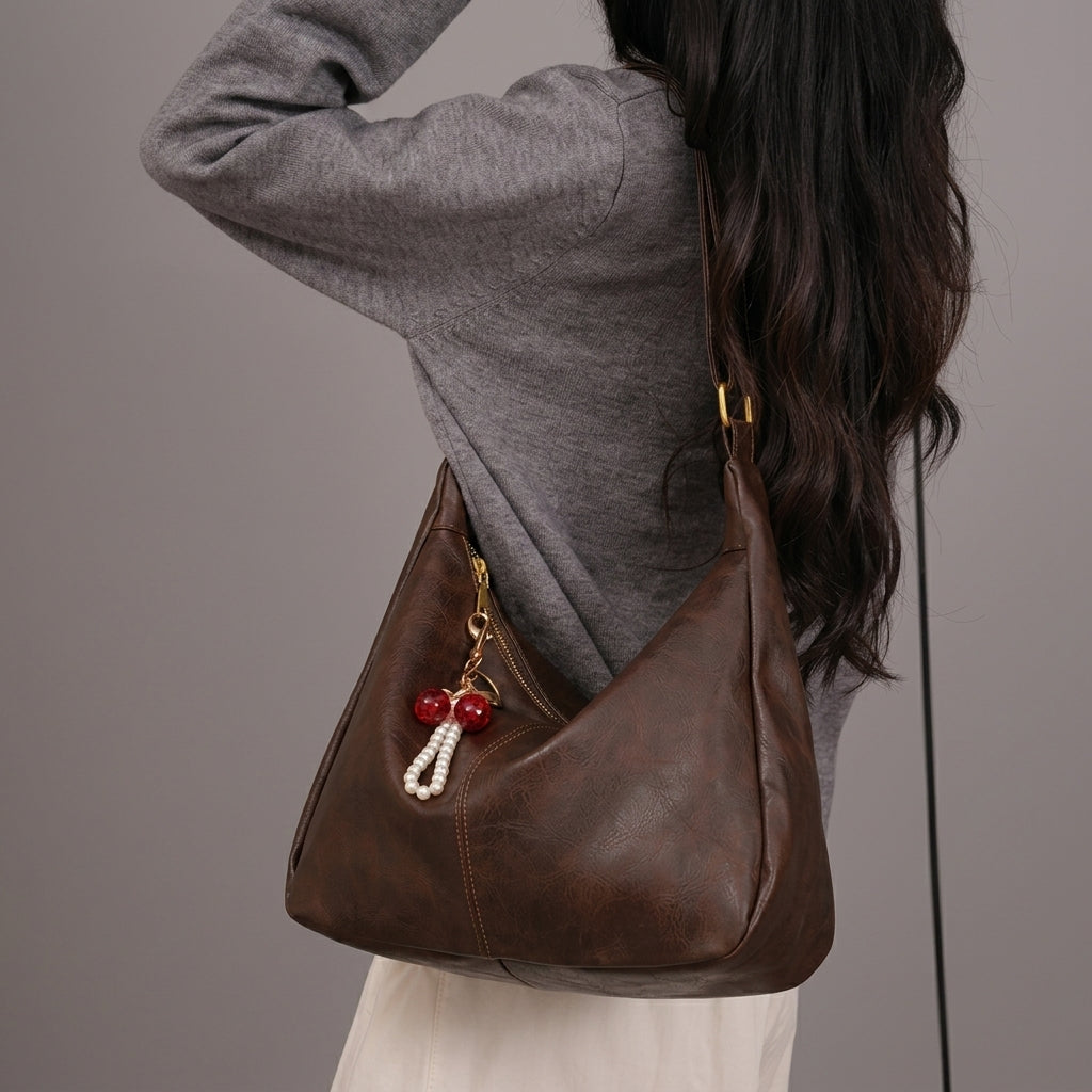 Elegant Crescent Shoulder Bag