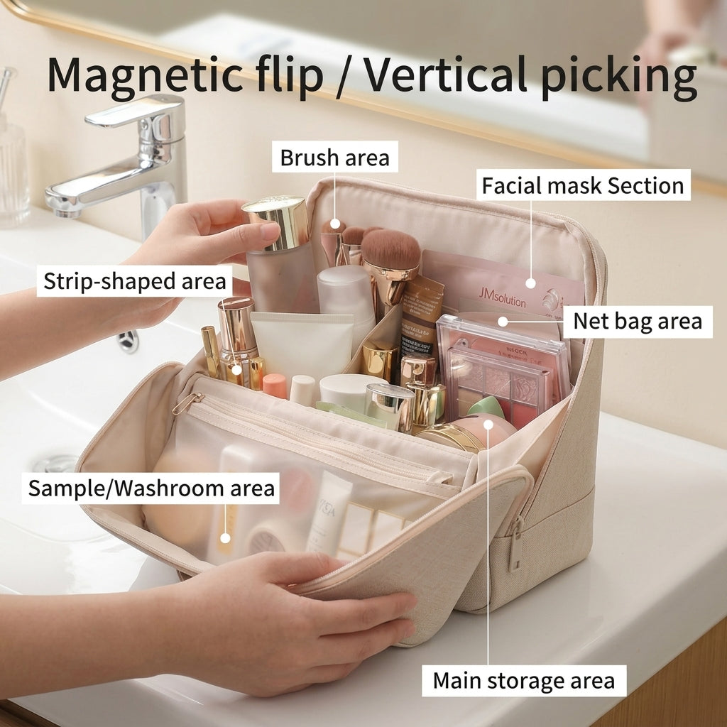 Minimalist Vanity Travel Makeup Bag