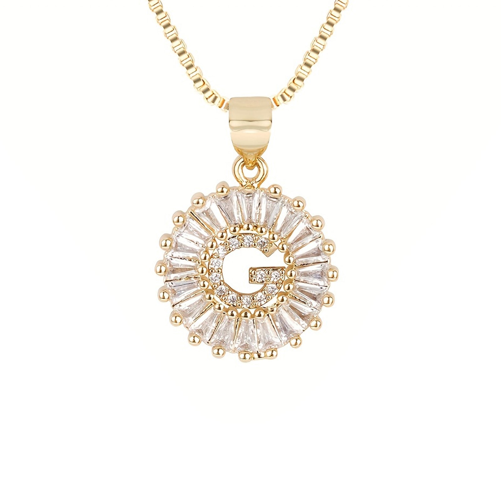 Circle Initial Necklace