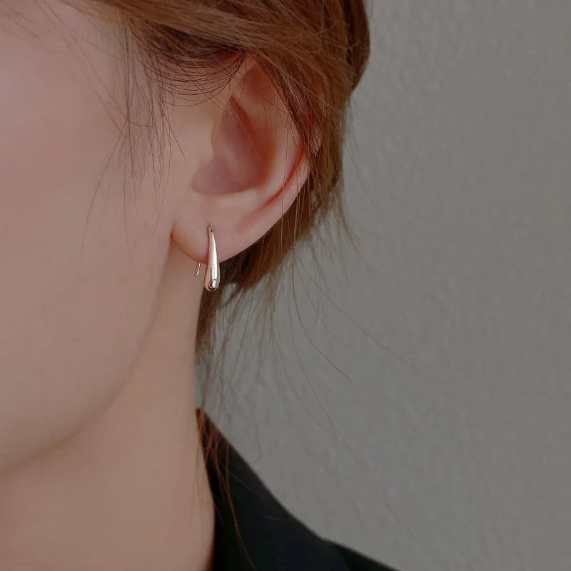 S925 Dainty Droplet Hook Earrings