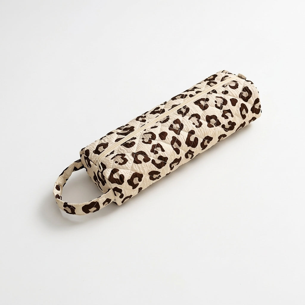 Quilted Long Toiletry Organization Bag