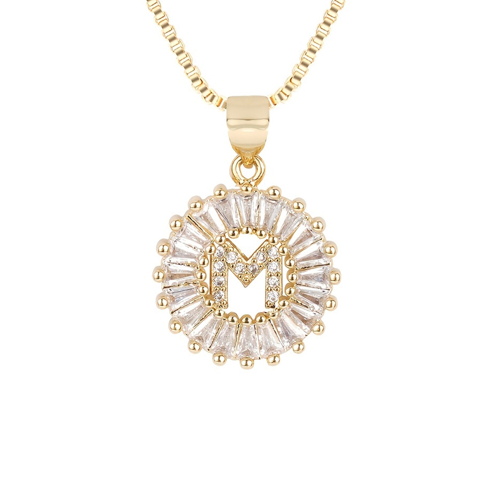 Circle Initial Necklace