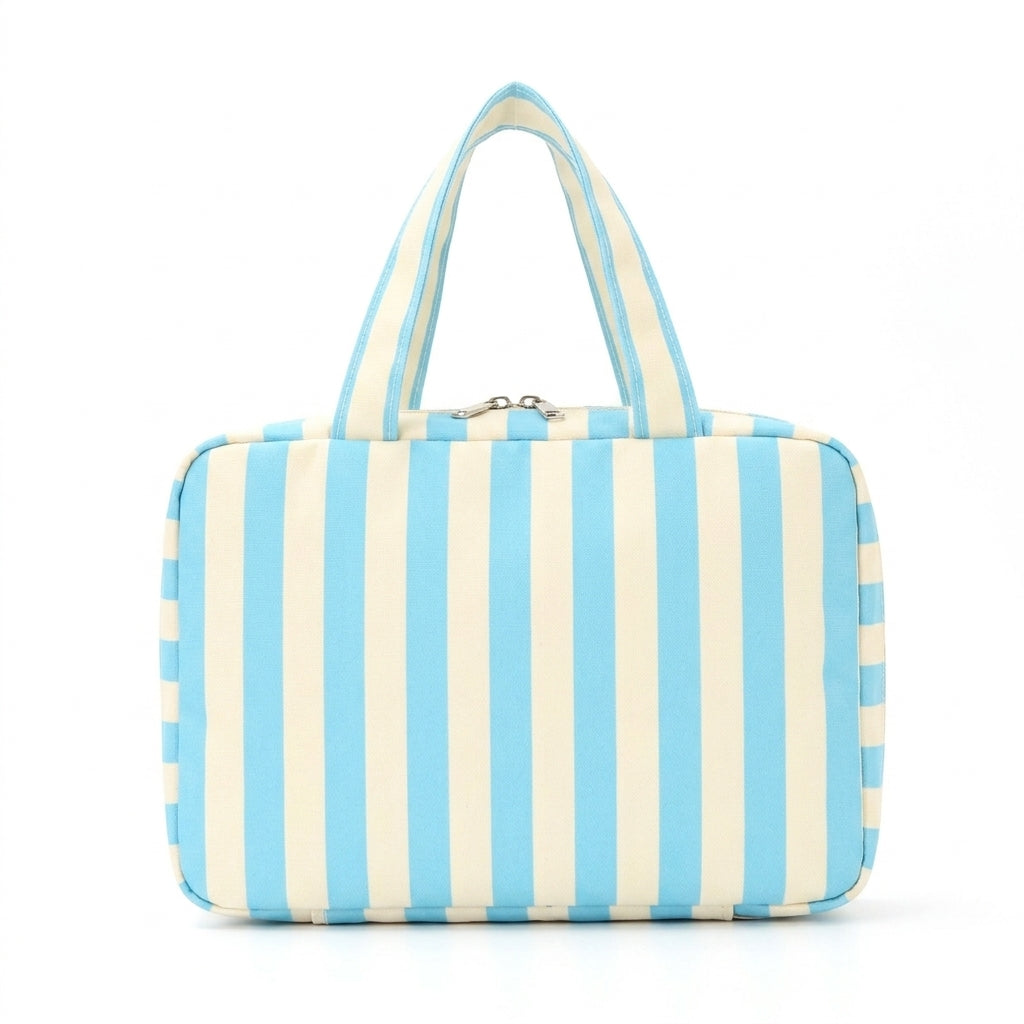 Striped Hanging Toiletry Bag