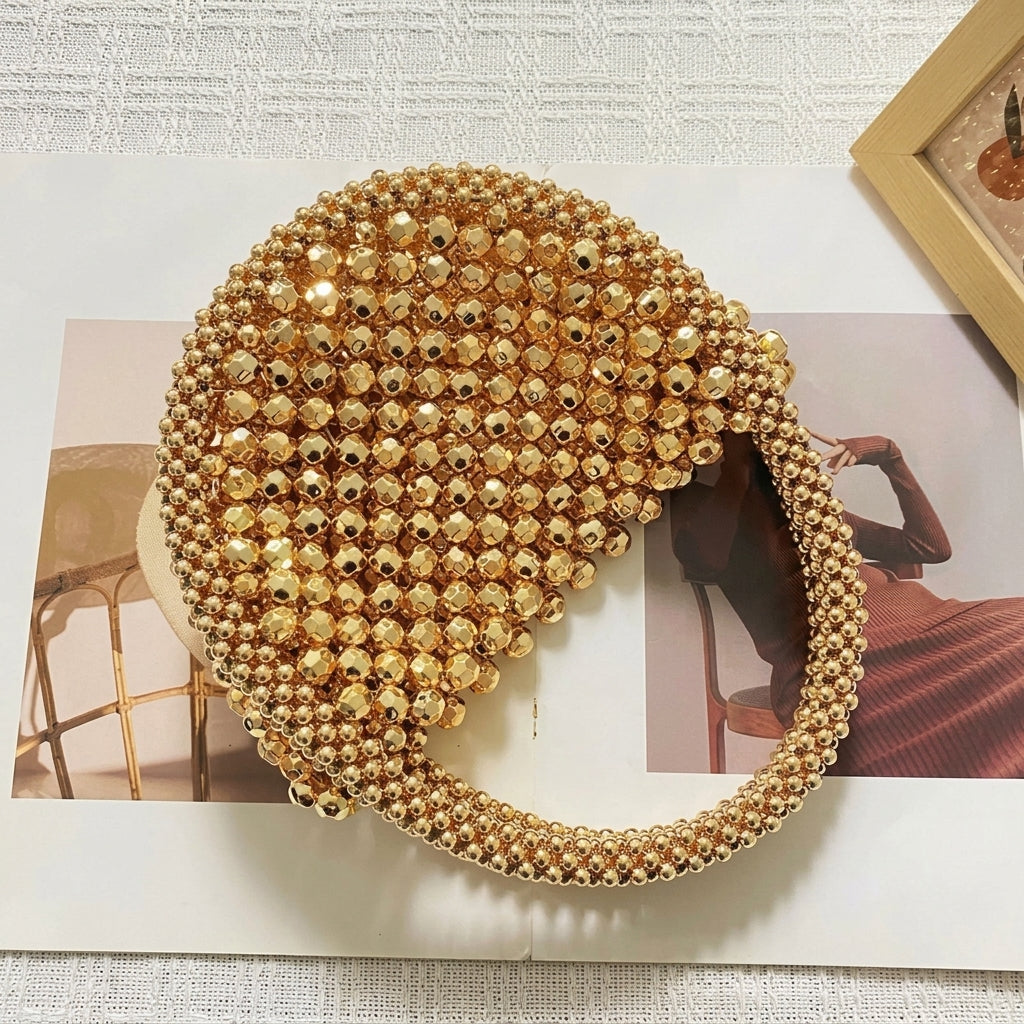 Glam Beaded Mini Handbag