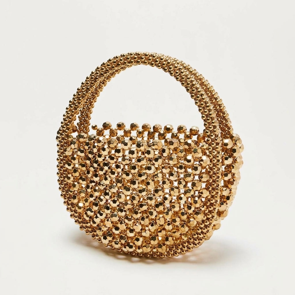 Glam Beaded Mini Handbag