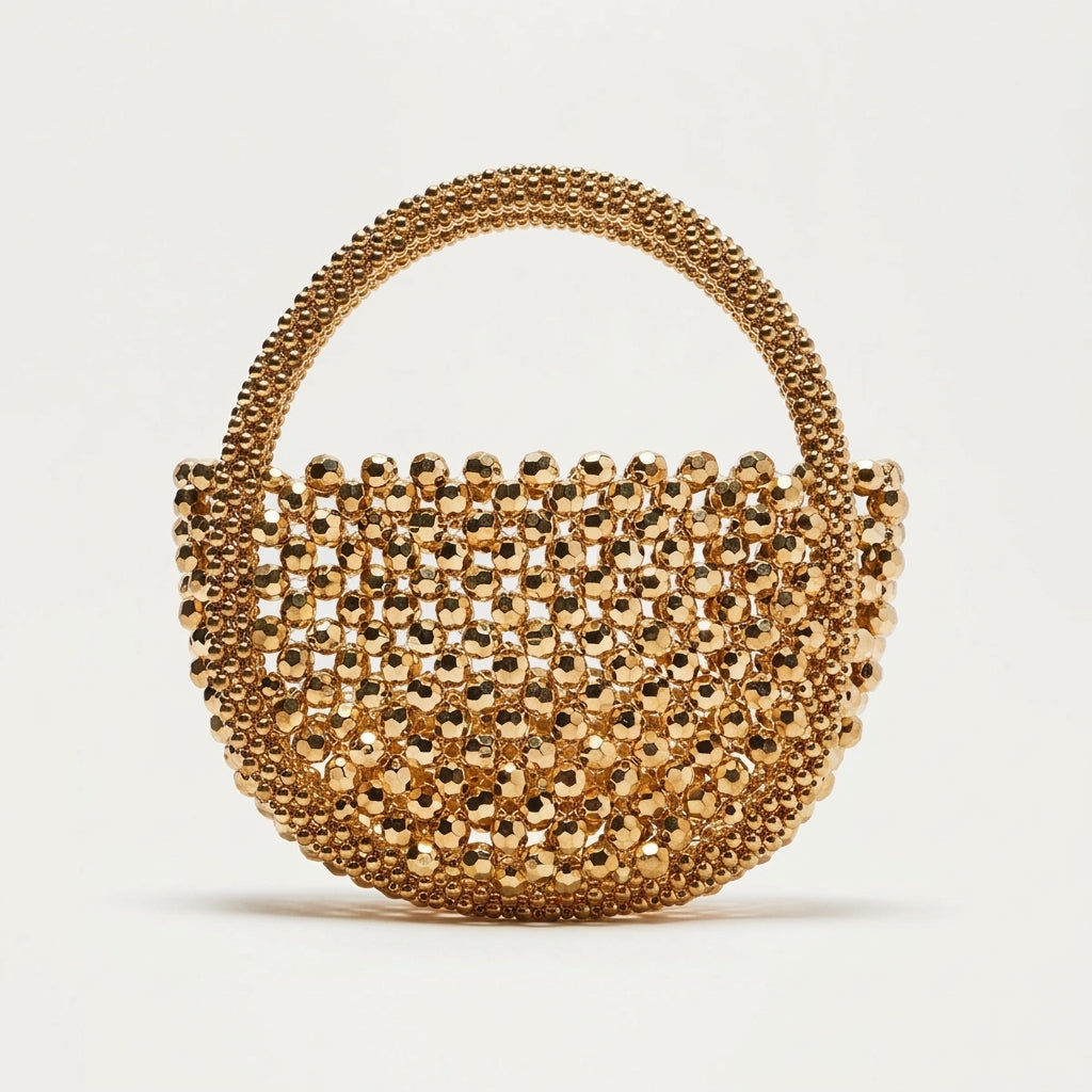 Glam Beaded Mini Handbag