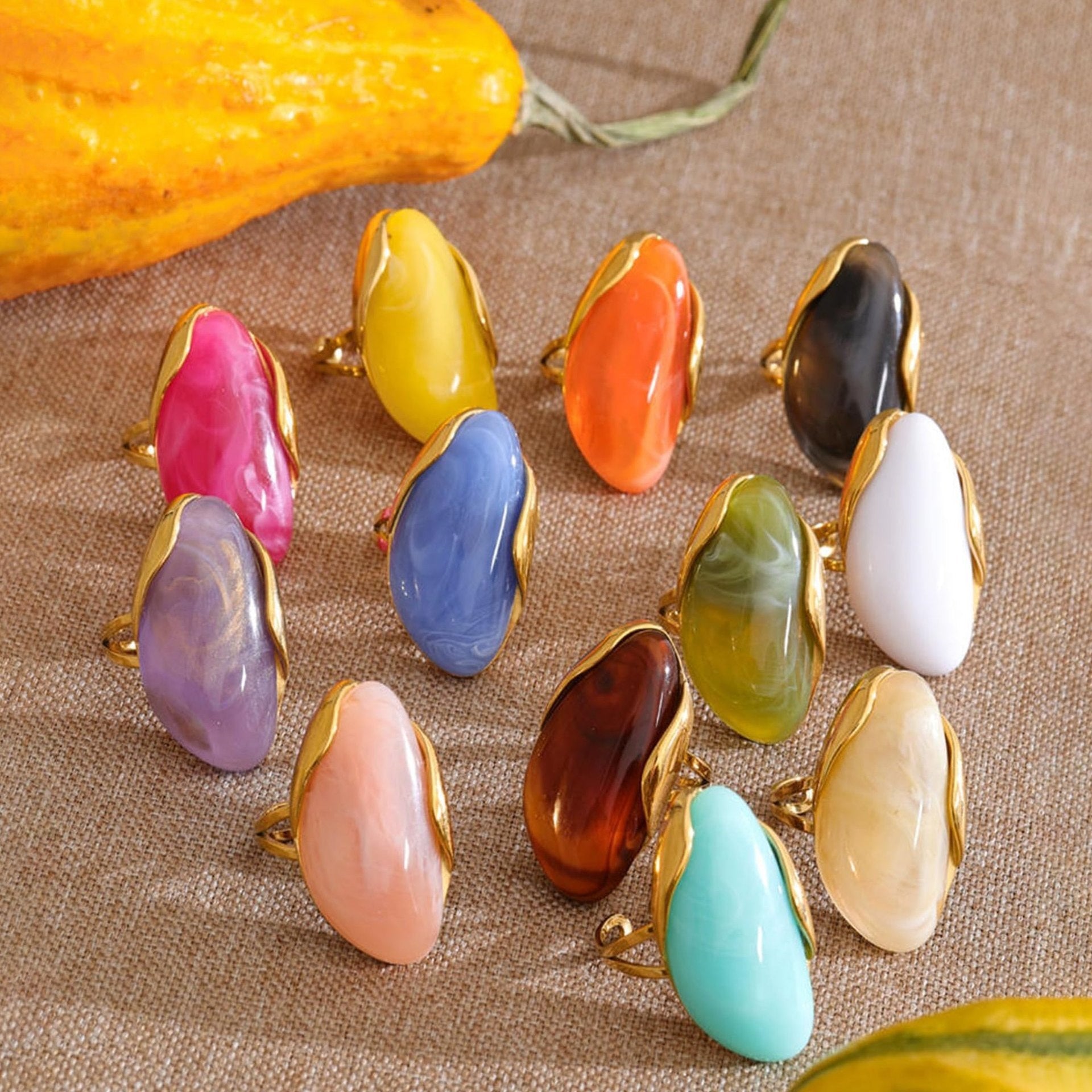 Adjustable Statement Freeform Resin Ring
