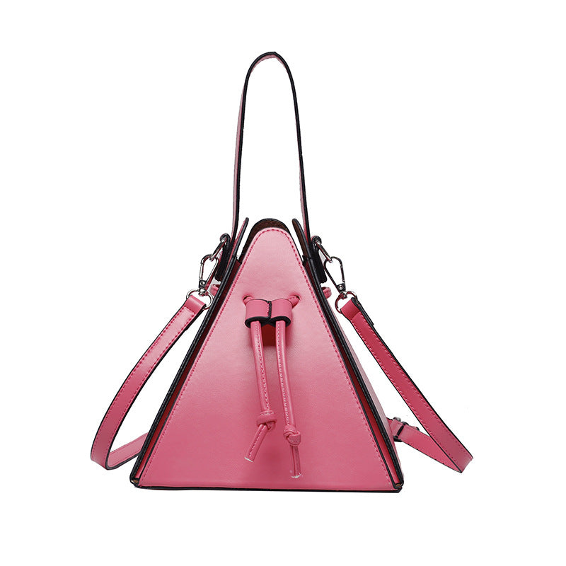 Triangle Shape Crossbody Shoulder Bag