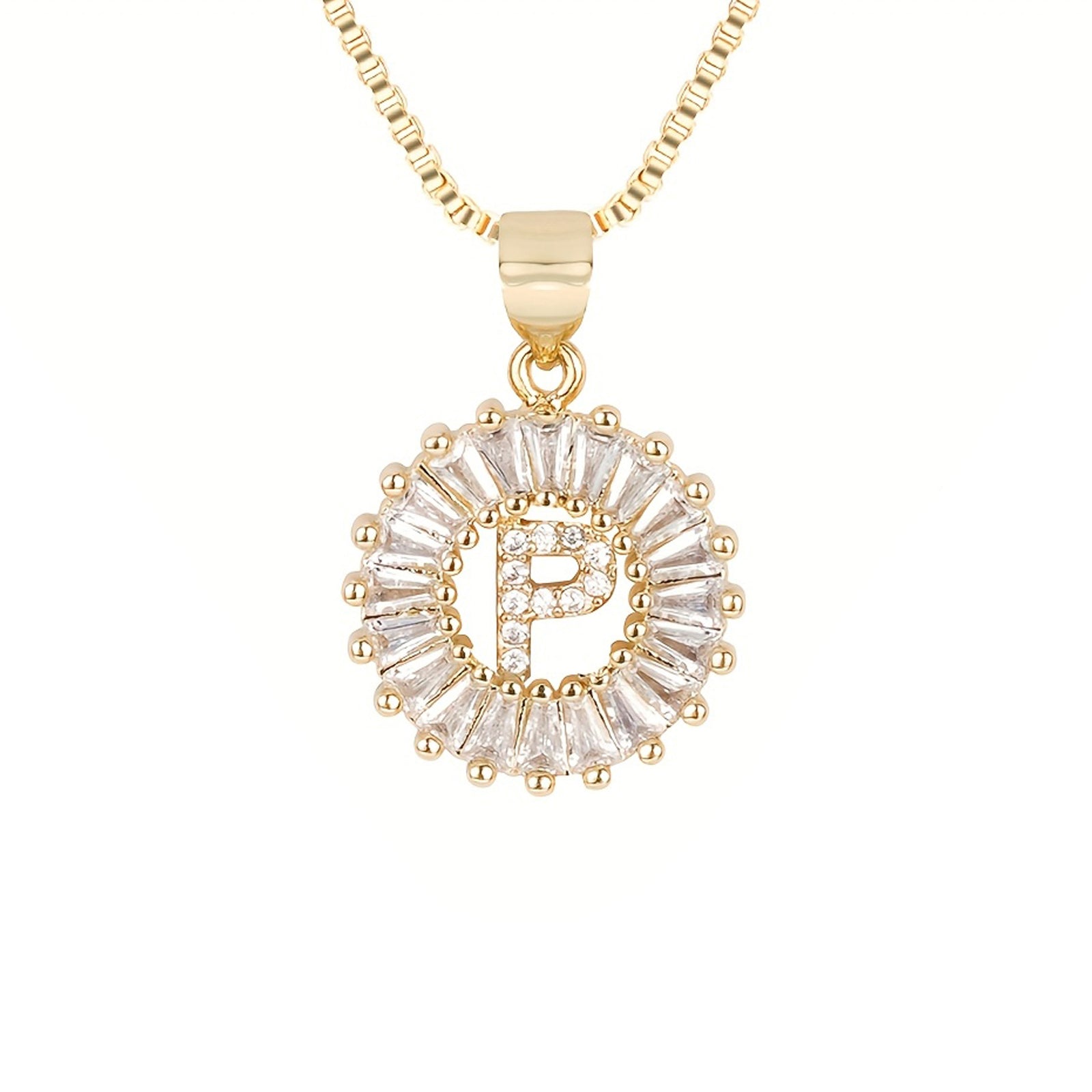 Circle Initial Necklace