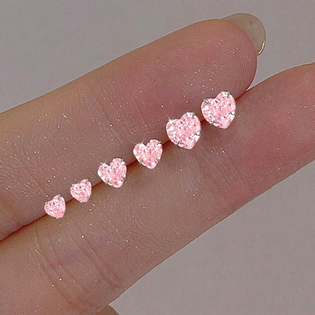 Minimalist Sparkling Stud Earring Set