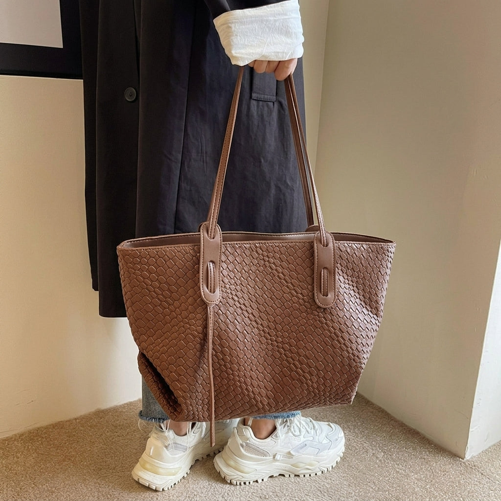 Classy Textured Tote Bag