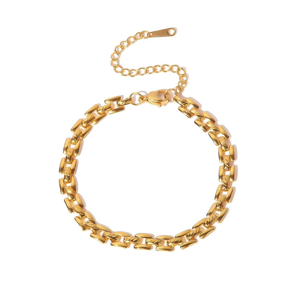 18k Thin Horology Inspired Bracelet