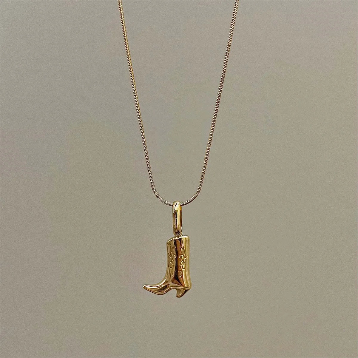Dainty Country Boot Necklace