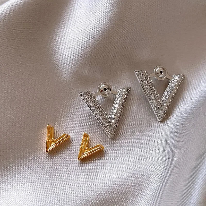 Classic Double V "Veinci" Earrings - Veinci