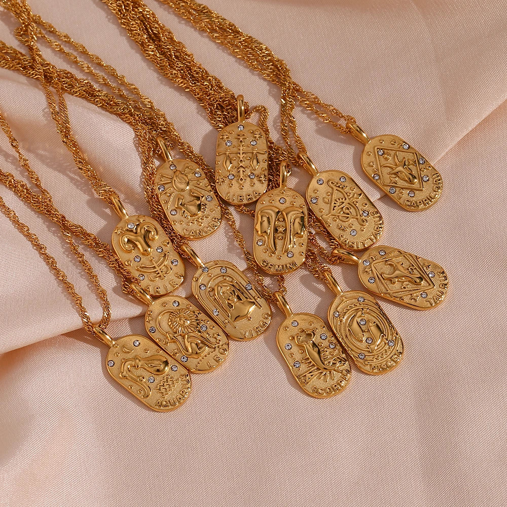 Dainty Zodiac Tarot Inspired Necklace
