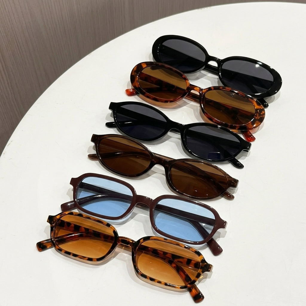 6 Pair Retro Classic Sunglasses Set