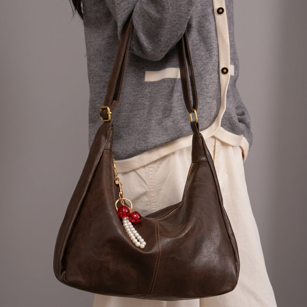 Elegant Crescent Shoulder Bag