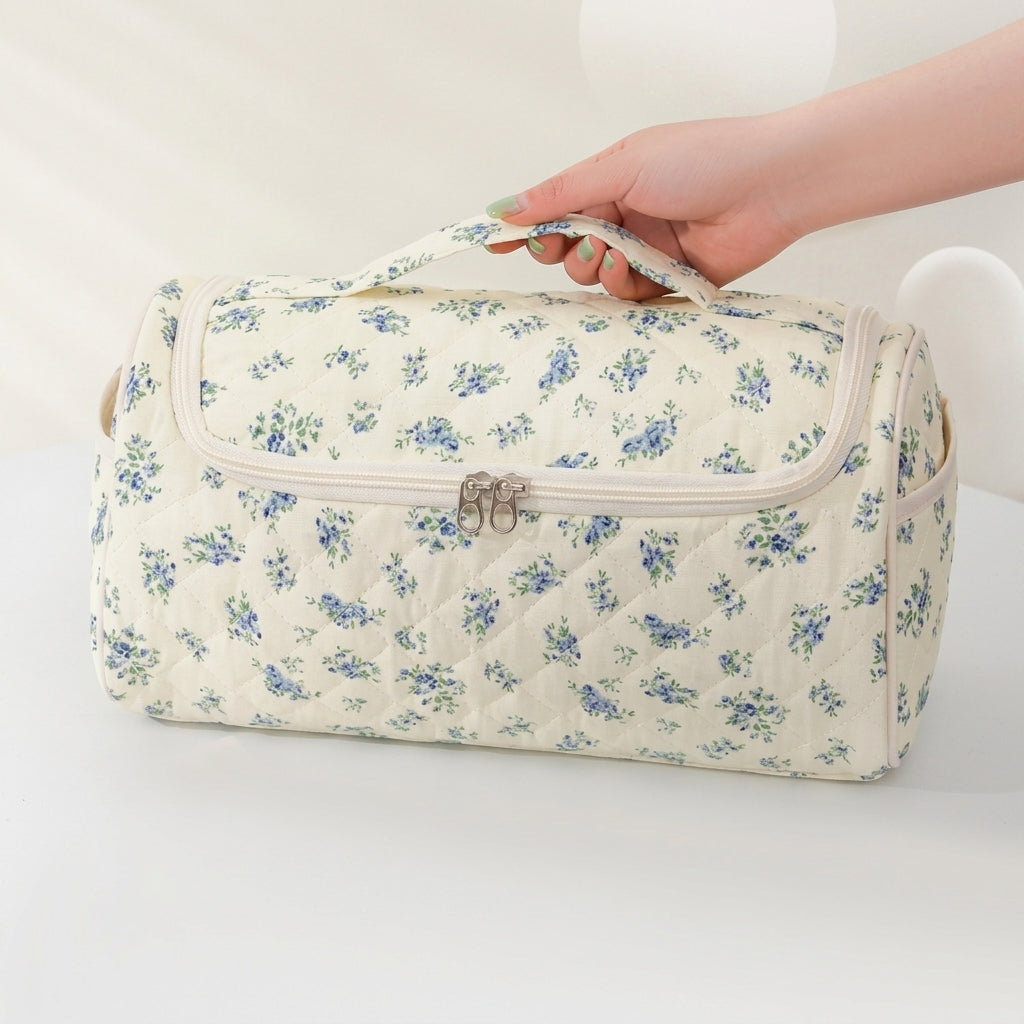 Quilted Cosmetic & Hair Dryer Organizer Bag