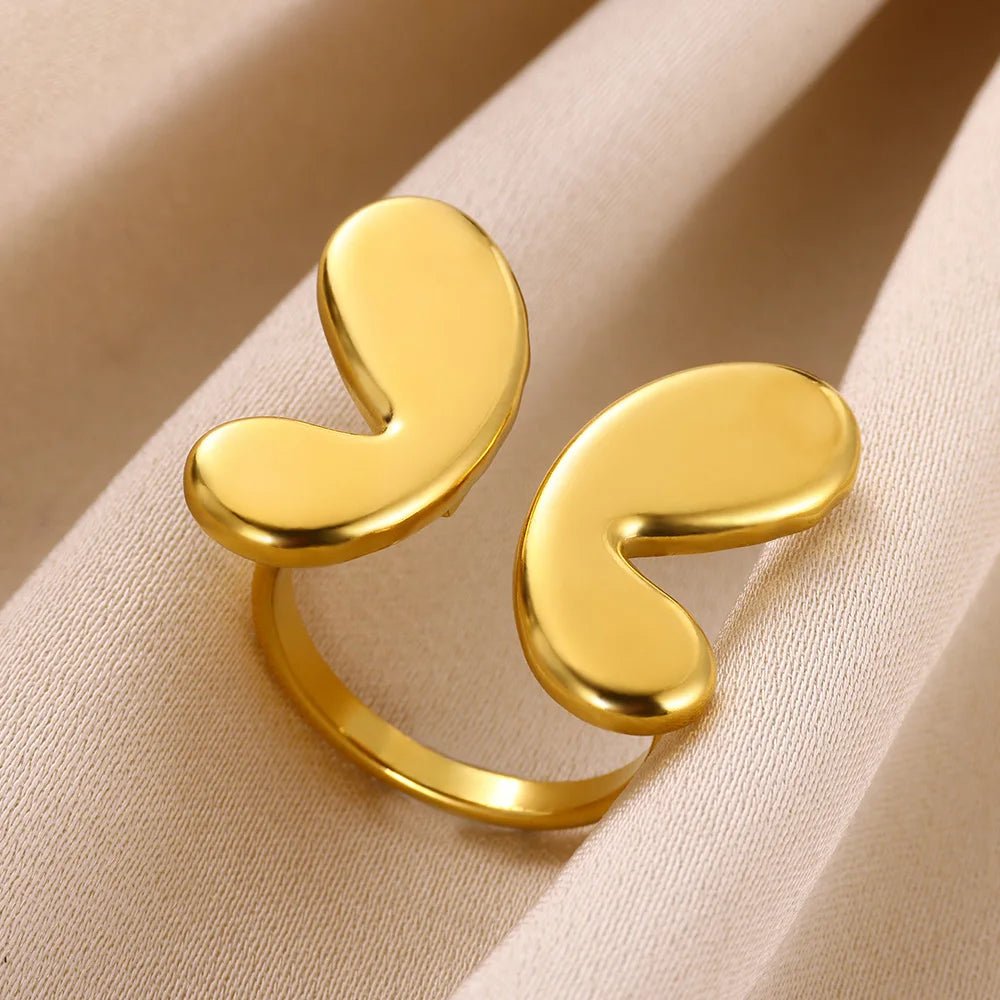 Adjustable Bubble Butterfly Wings Ring - Veinci