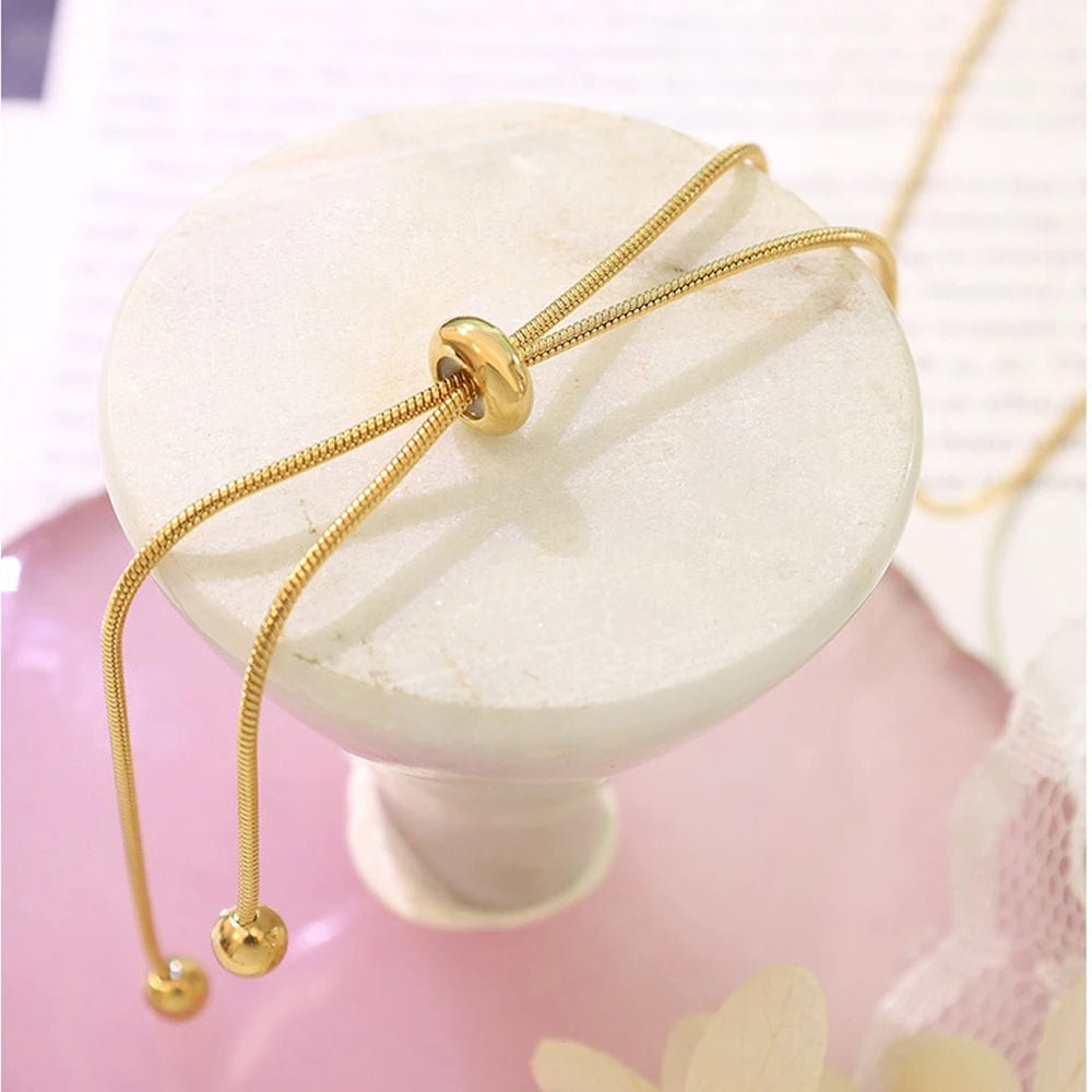 Adjustable Snake Chain Lariat Necklace - Veinci