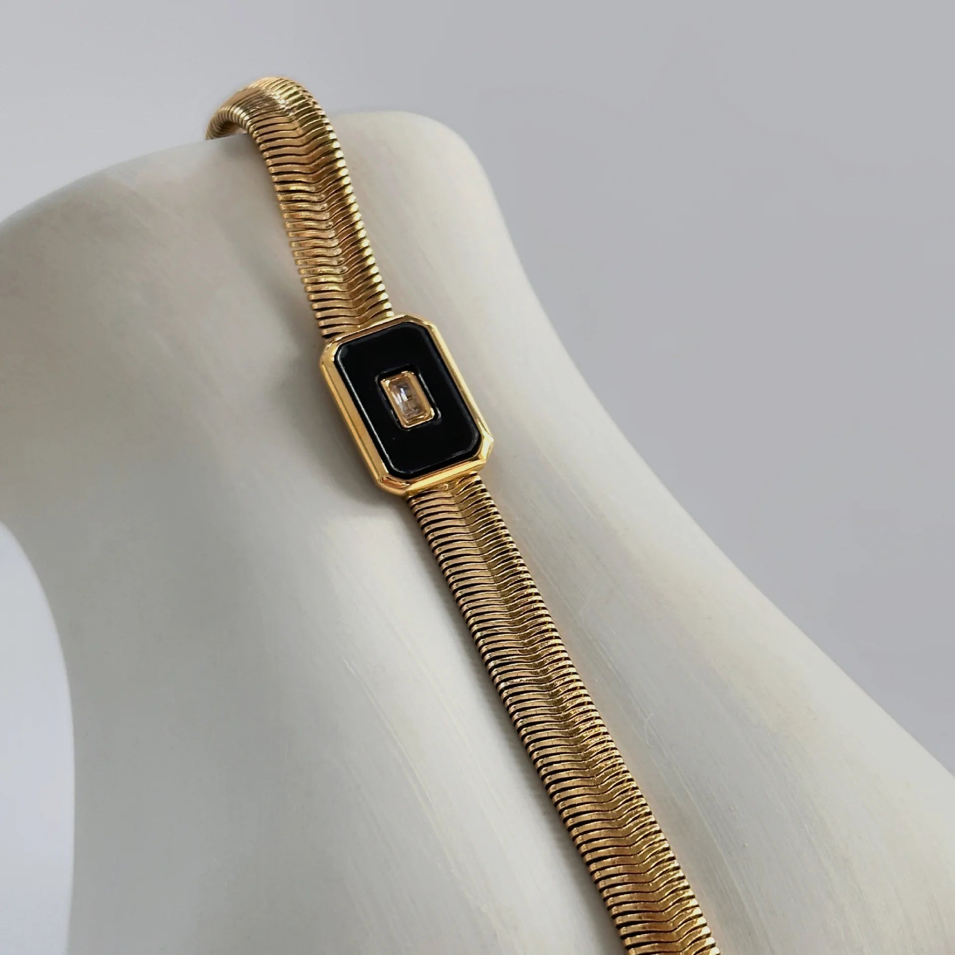 Chunky Chain & Herringbone Bracelets - Veinci
