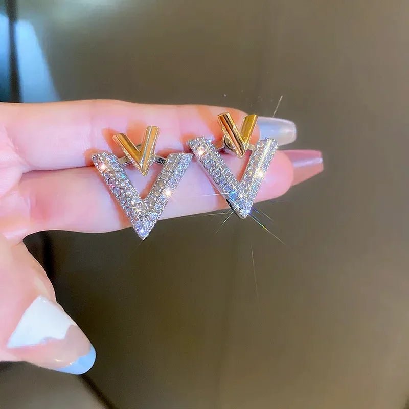 Classic Double V "Veinci" Earrings - Veinci