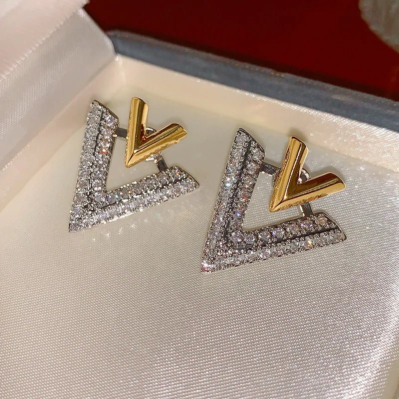 Classic Double V "Veinci" Earrings - Veinci