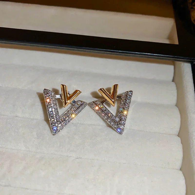Classic Double V "Veinci" Earrings - Veinci