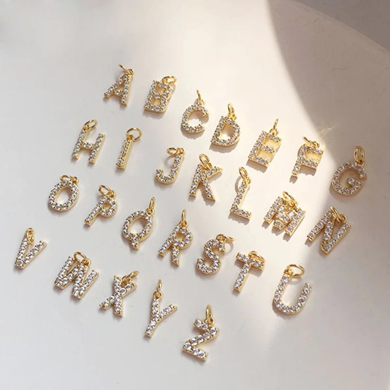 Classy Pearl Dainty Initial Letter Necklace - Veinci