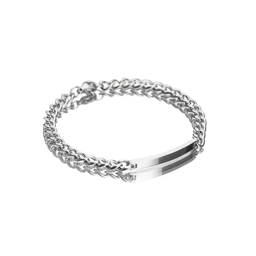 Customized Cuban Link Name Band Bracelets - Veinci