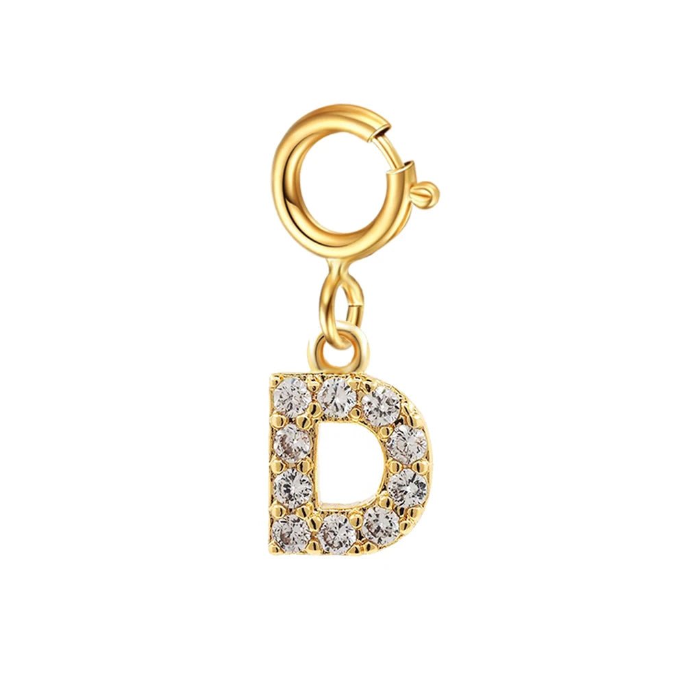 Dainty Cuban Figaro Chain Letter Initial Bracelet - Veinci
