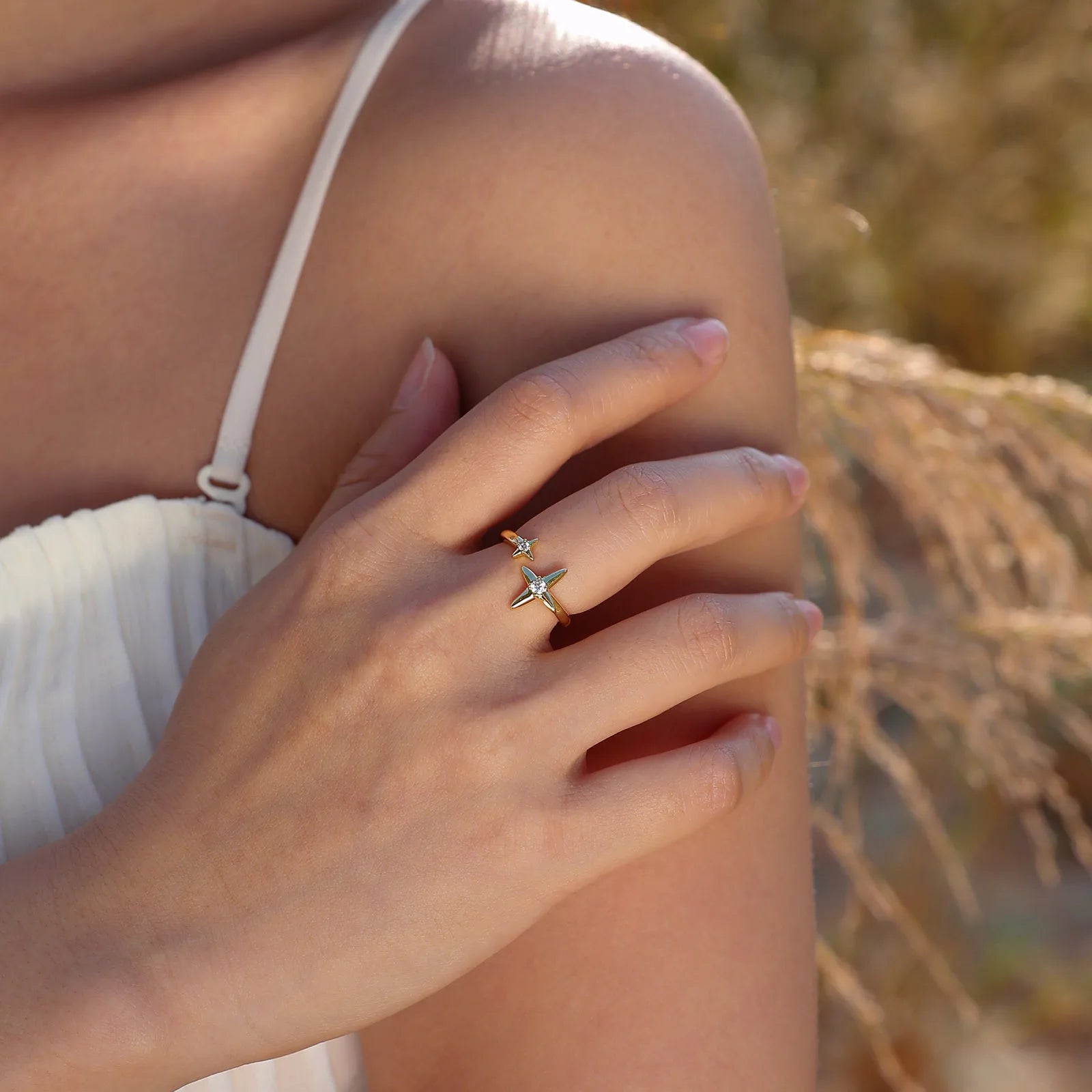 Dainty Diamond Adjustable Ring Stacks - Veinci