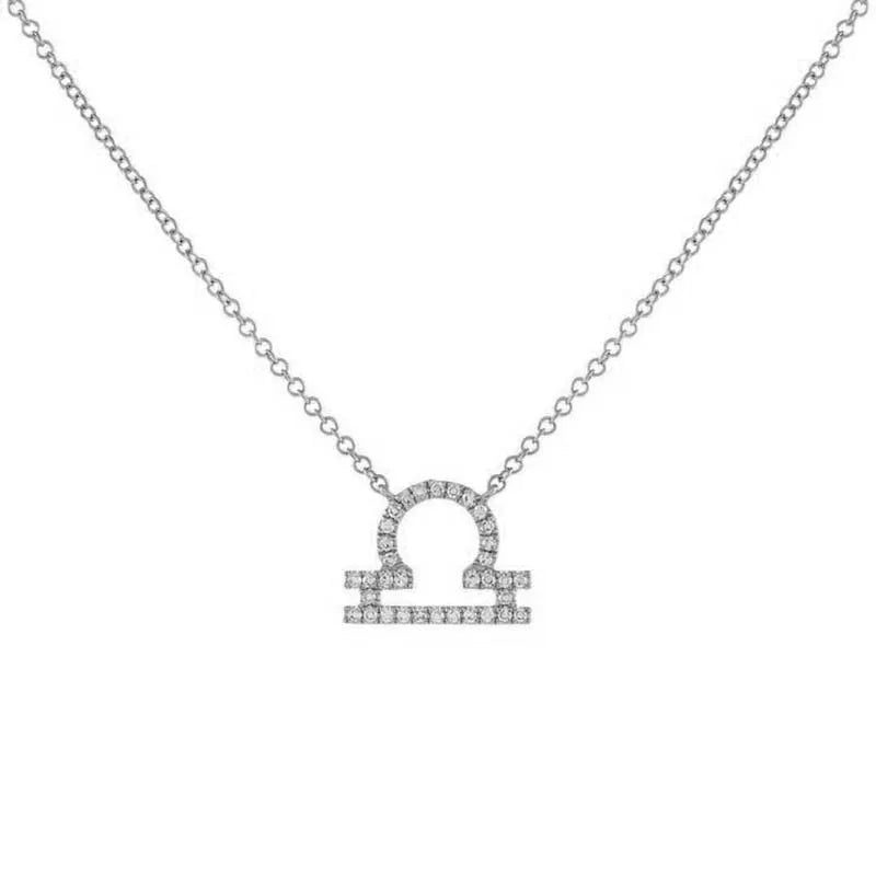 Dainty Diamond Zodiac Sign Necklace - Veinci