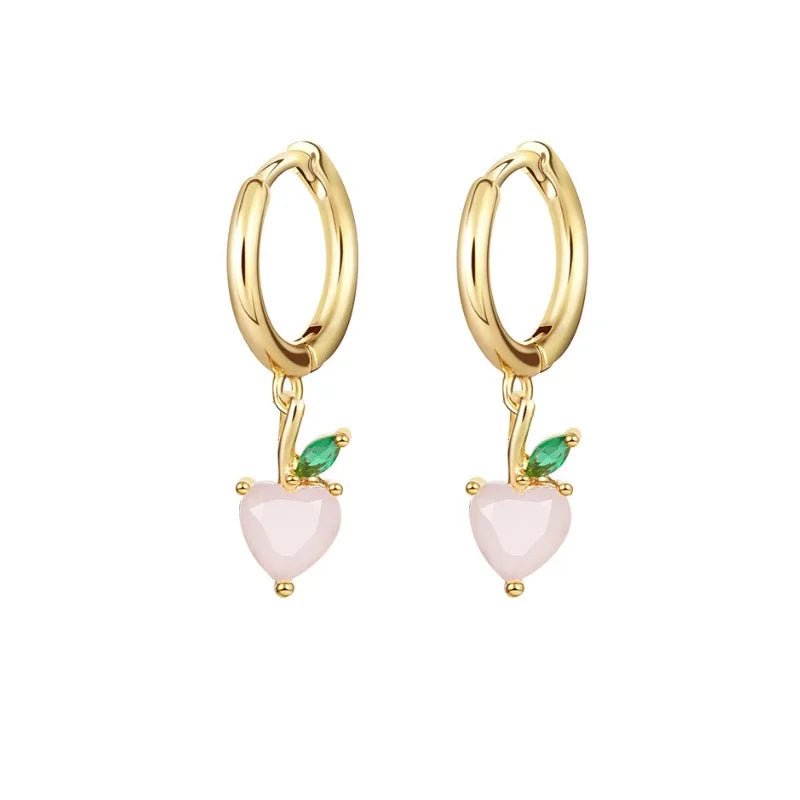 Dainty Fruit Hoop & Stud Earrings - Veinci