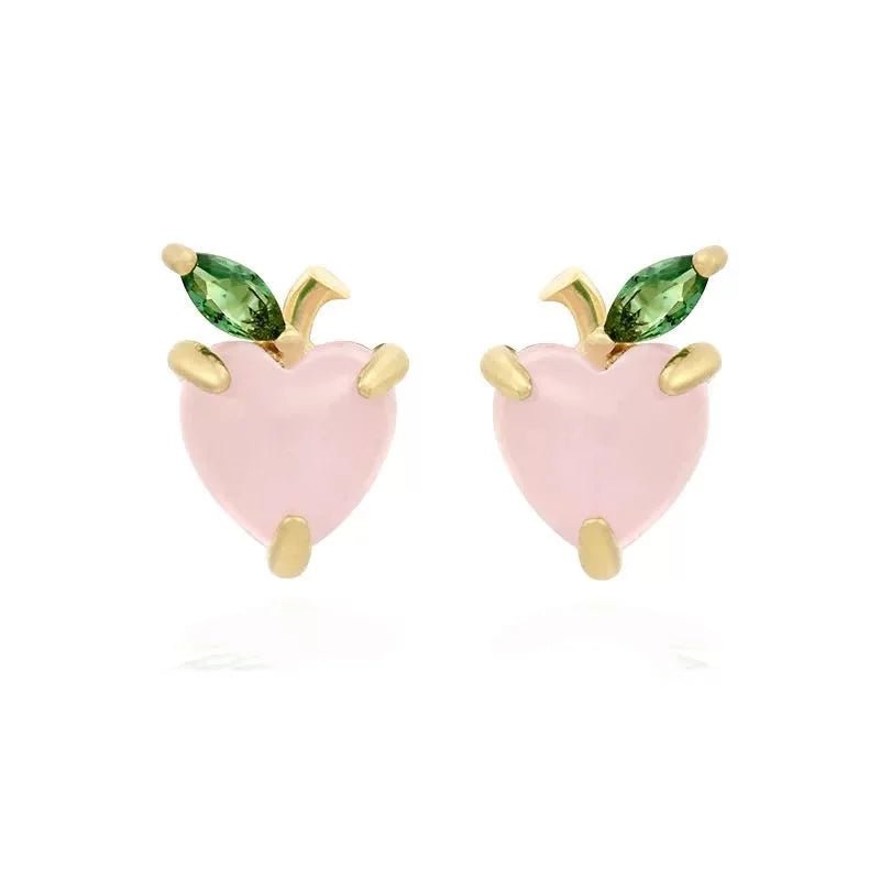 Dainty Fruit Hoop & Stud Earrings - Veinci