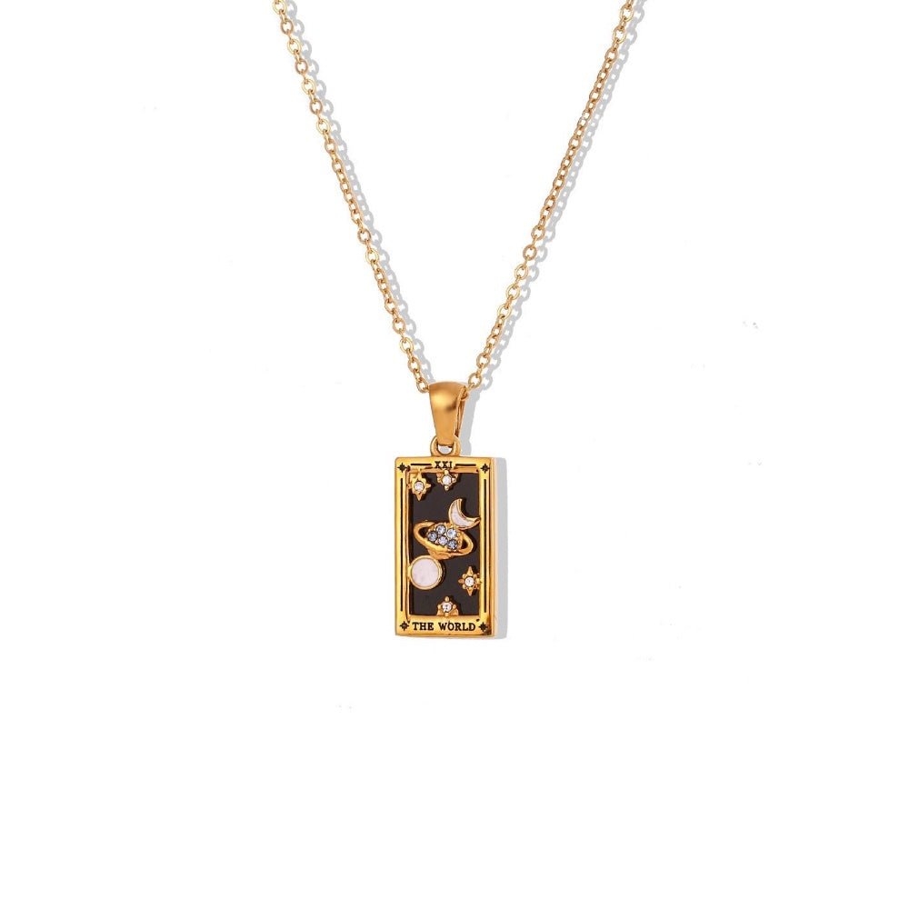 Dainty Tarot Charm Necklaces - Veinci