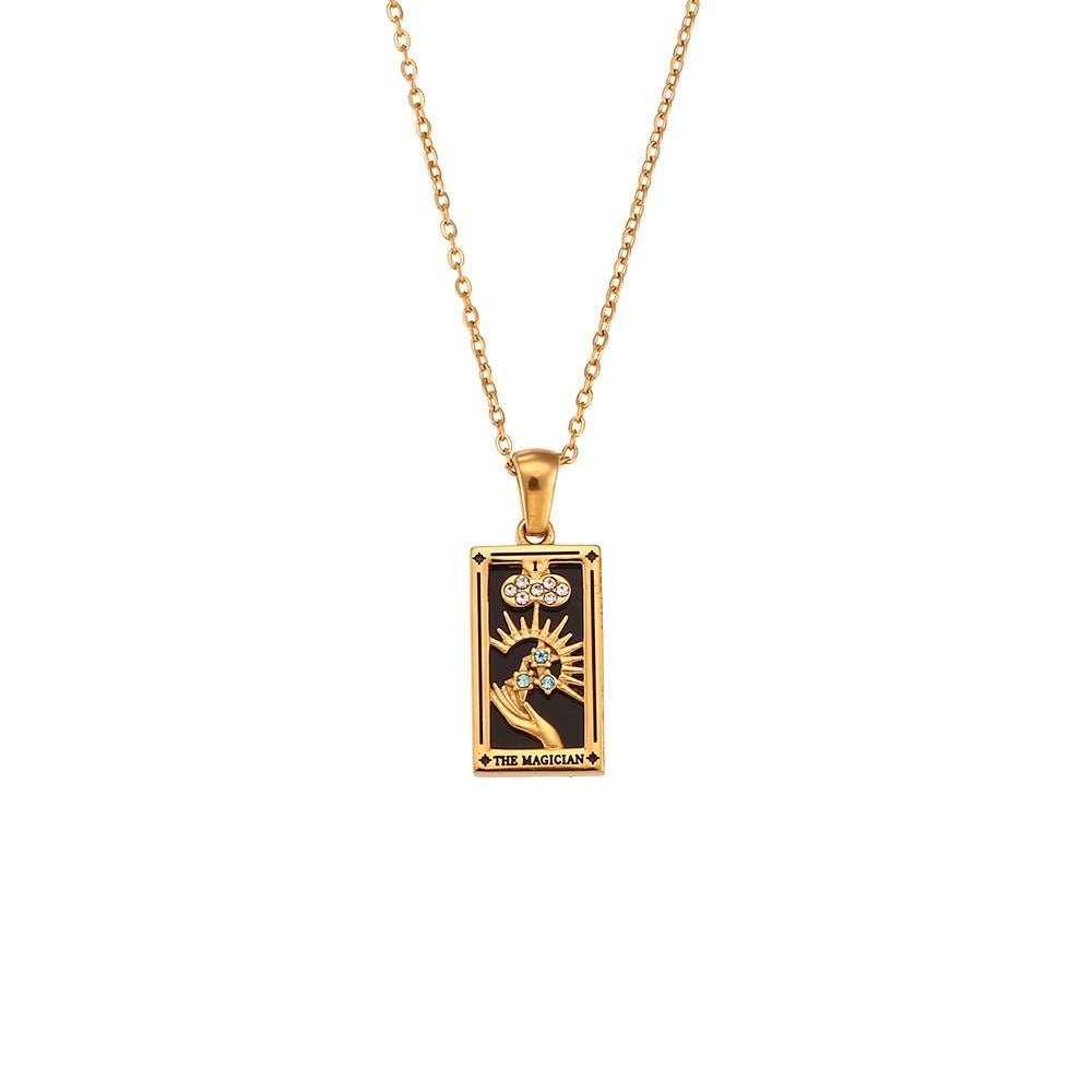 Dainty Tarot Charm Necklaces - Veinci