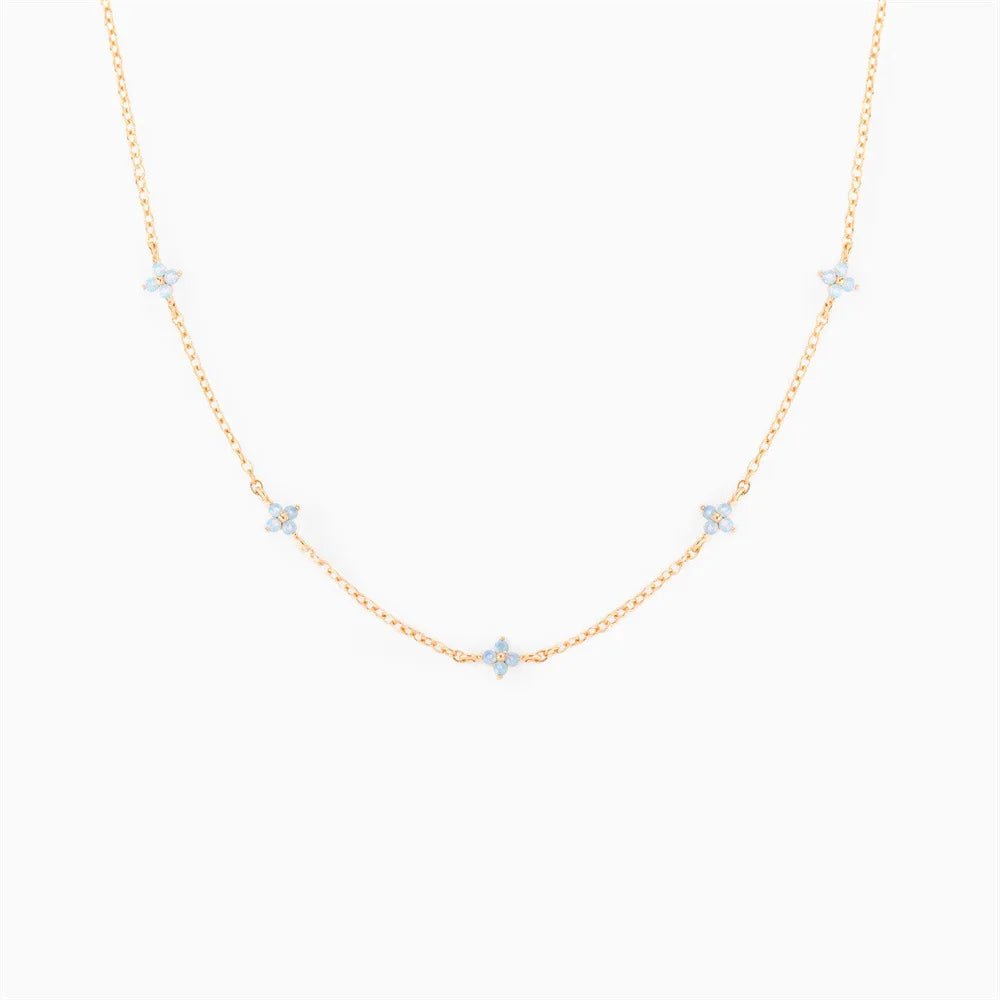 Dainty Tiny Flowers Necklace - Veinci