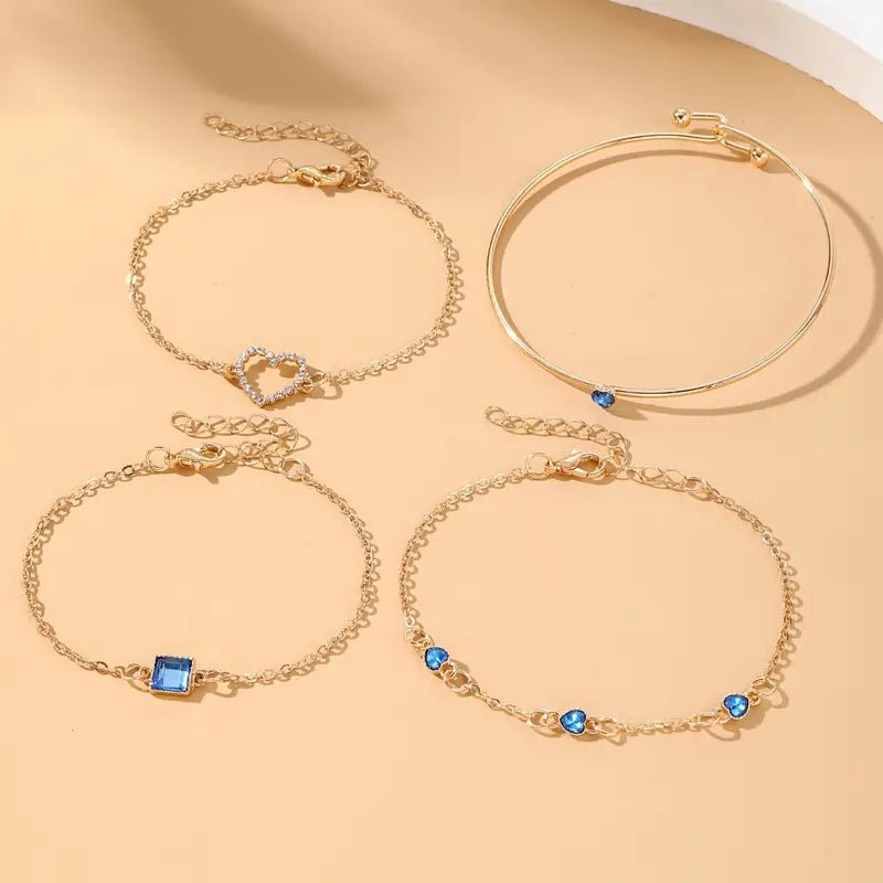 Diamond Statement Bracelet Stacks - Veinci