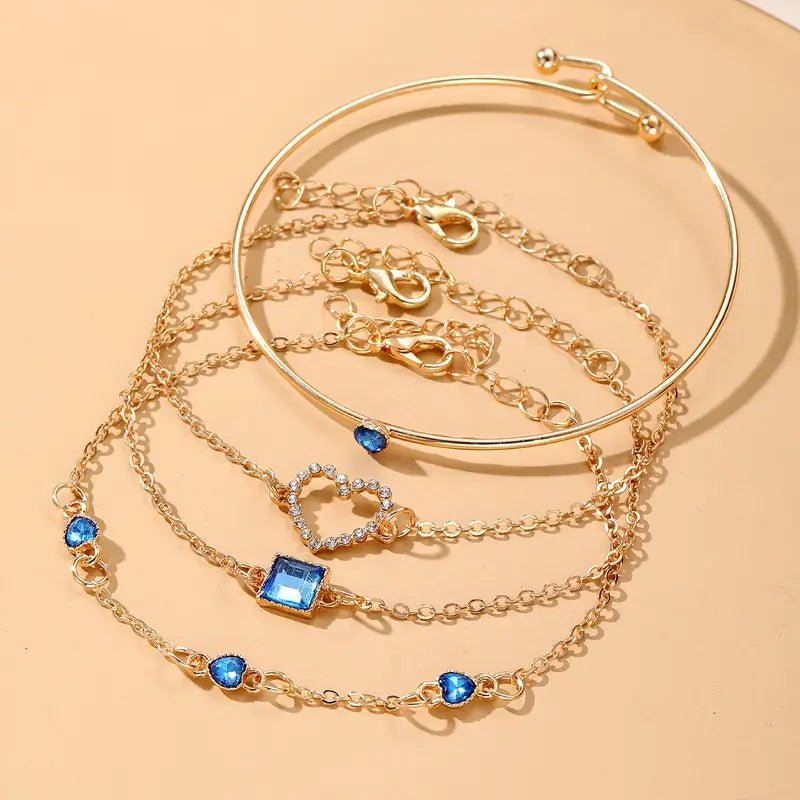Diamond Statement Bracelet Stacks - Veinci