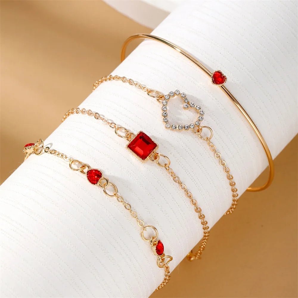 Diamond Statement Bracelet Stacks - Veinci