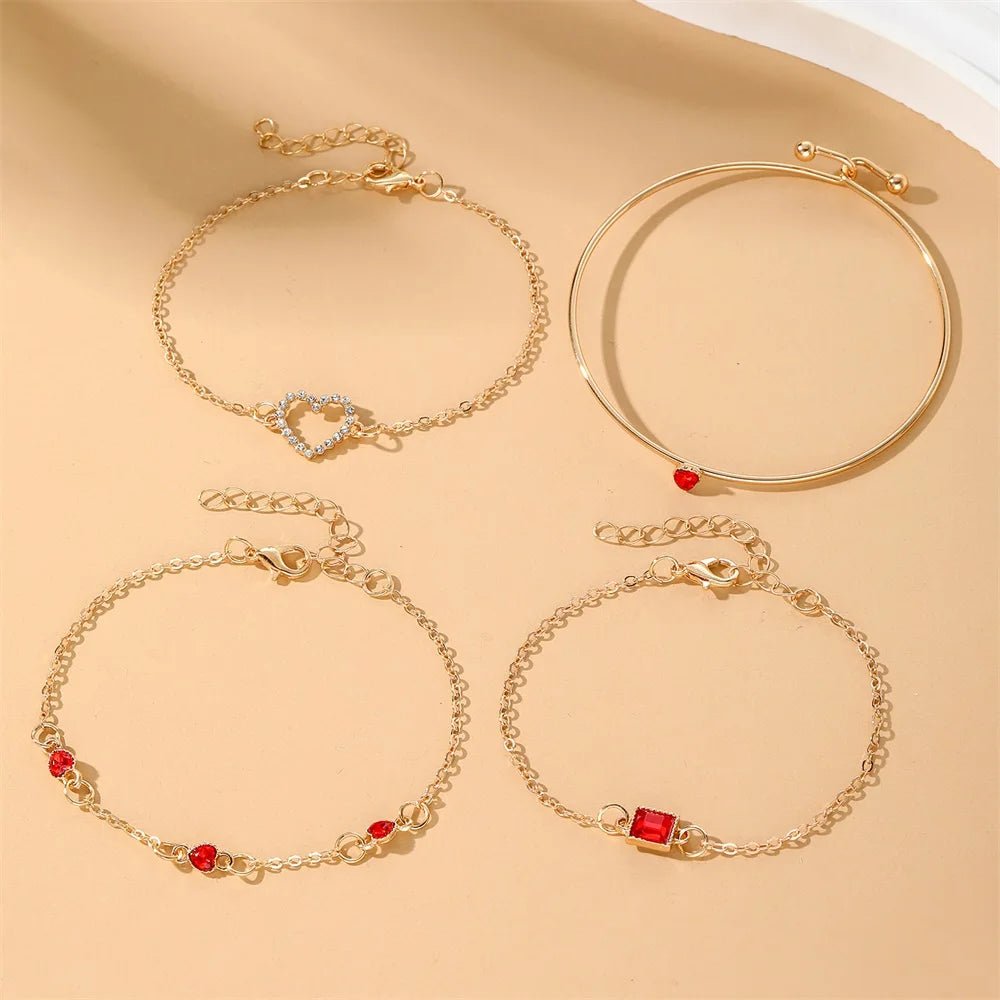 Diamond Statement Bracelet Stacks - Veinci