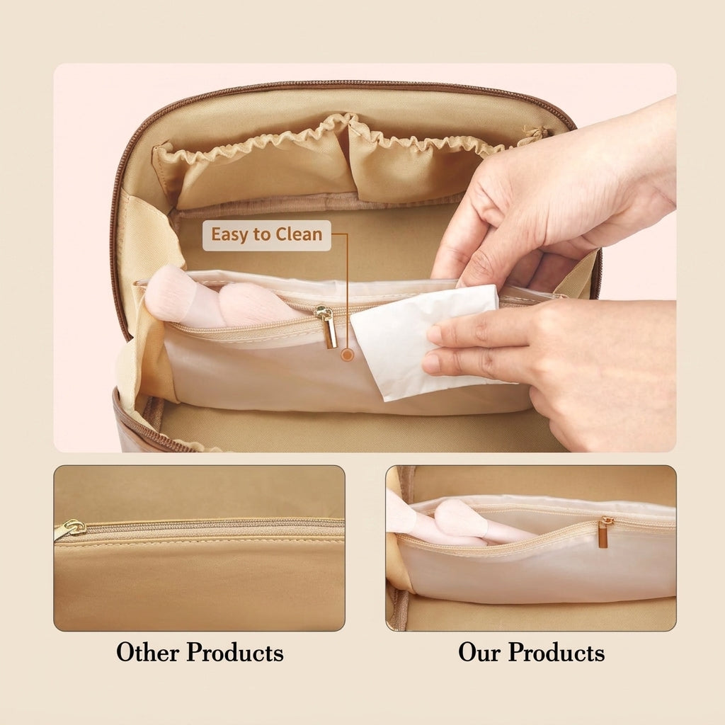 Personalized Initial Makeup Bag