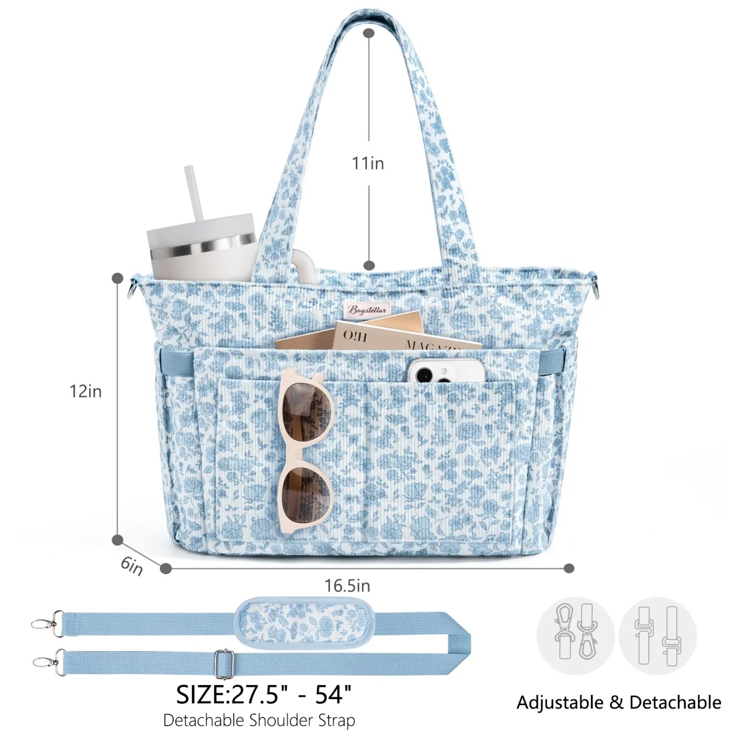Large Corduroy Tote Bag
